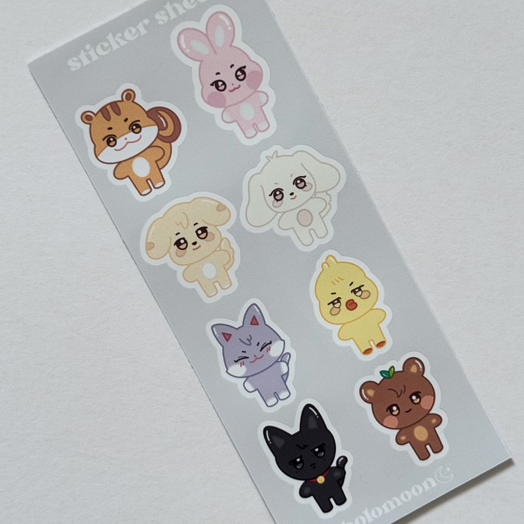 Aniteez Sticker Sheet