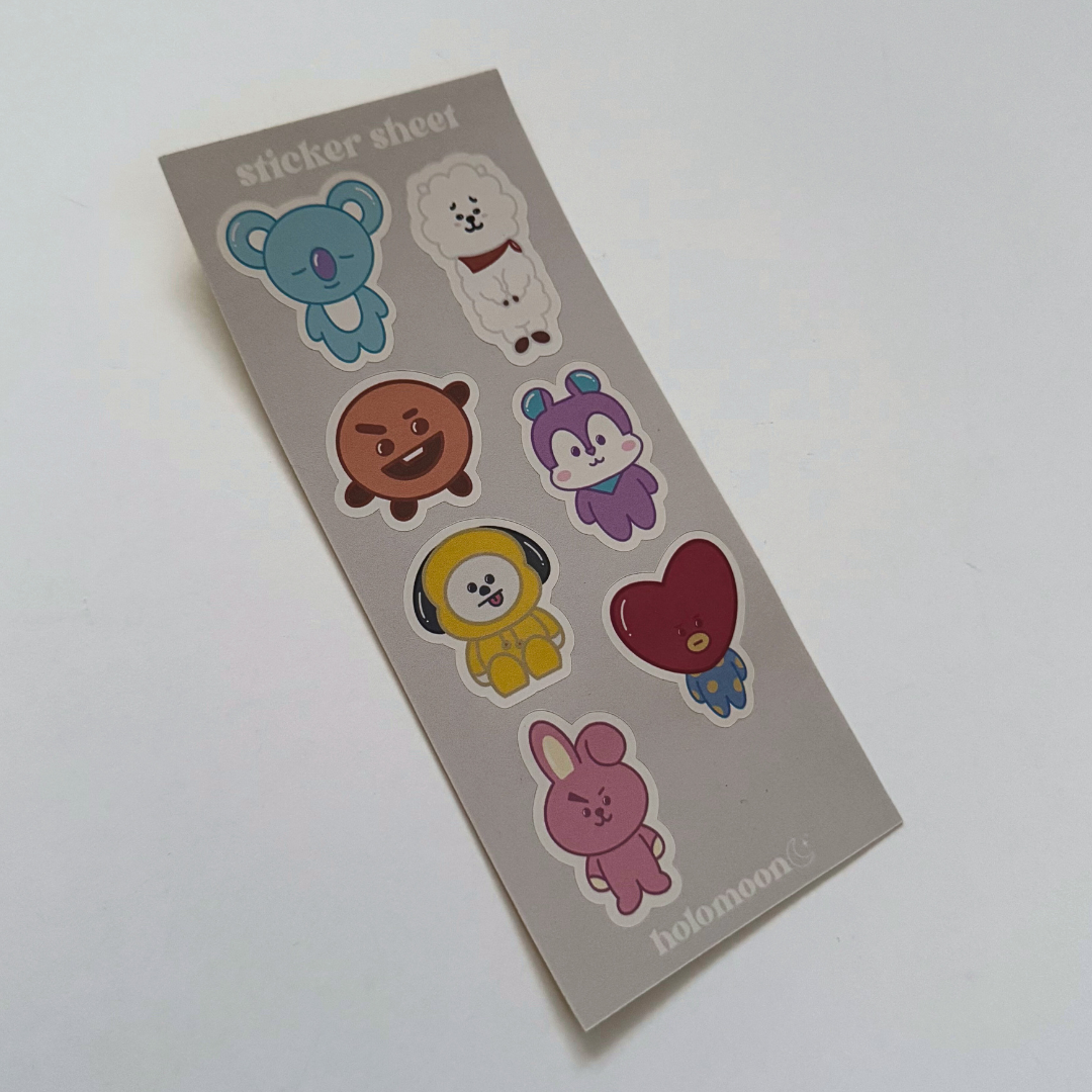 BT21 Polco Deco Sticker Sheet
