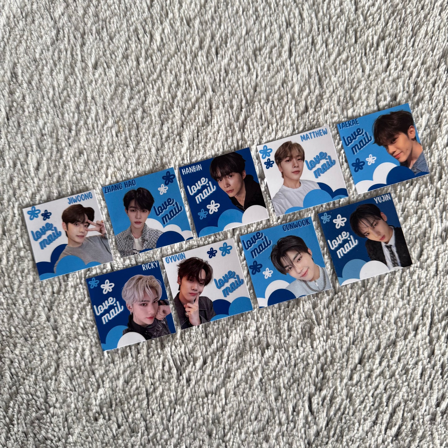 ZeroBaseOne Love Mail Stickers - Glossy (10 pack)