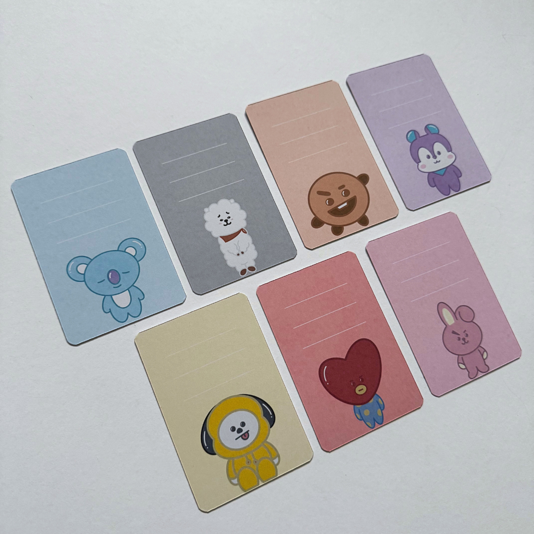 BT21 Writable Binder Fillers (10 Pack)
