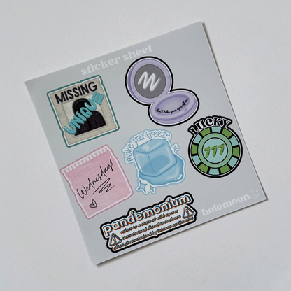 P1Harmony Unique Sticker Sheet