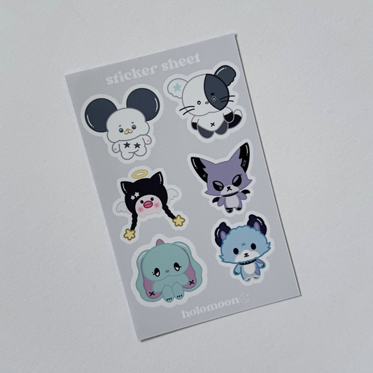 Xdinary Monsters Sticker Sheet