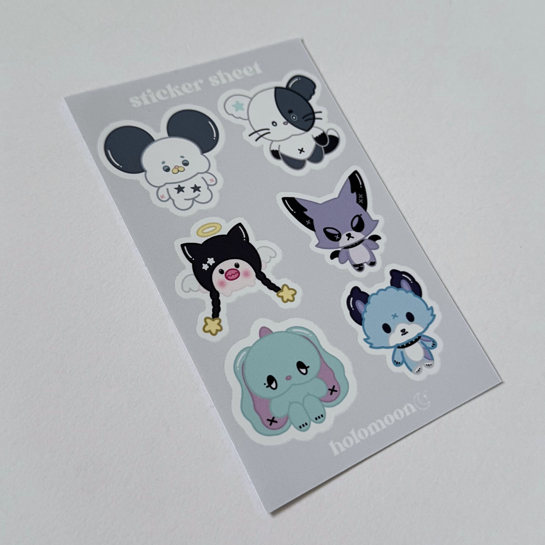 Xdinary Monsters Sticker Sheet