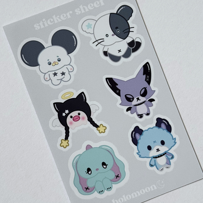 Xdinary Monsters Sticker Sheet