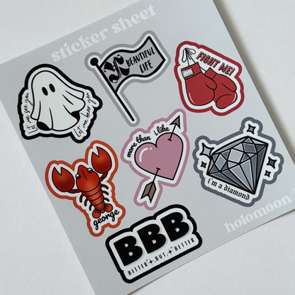 Xdinary Heroes Beautiful Mind Sticker Sheet