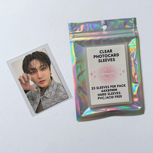 Regular Fit Clear Photocard Sleeves (25 pack)