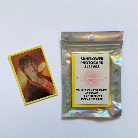 Pochettes pour cartes photo tournesol (paquet de 25)