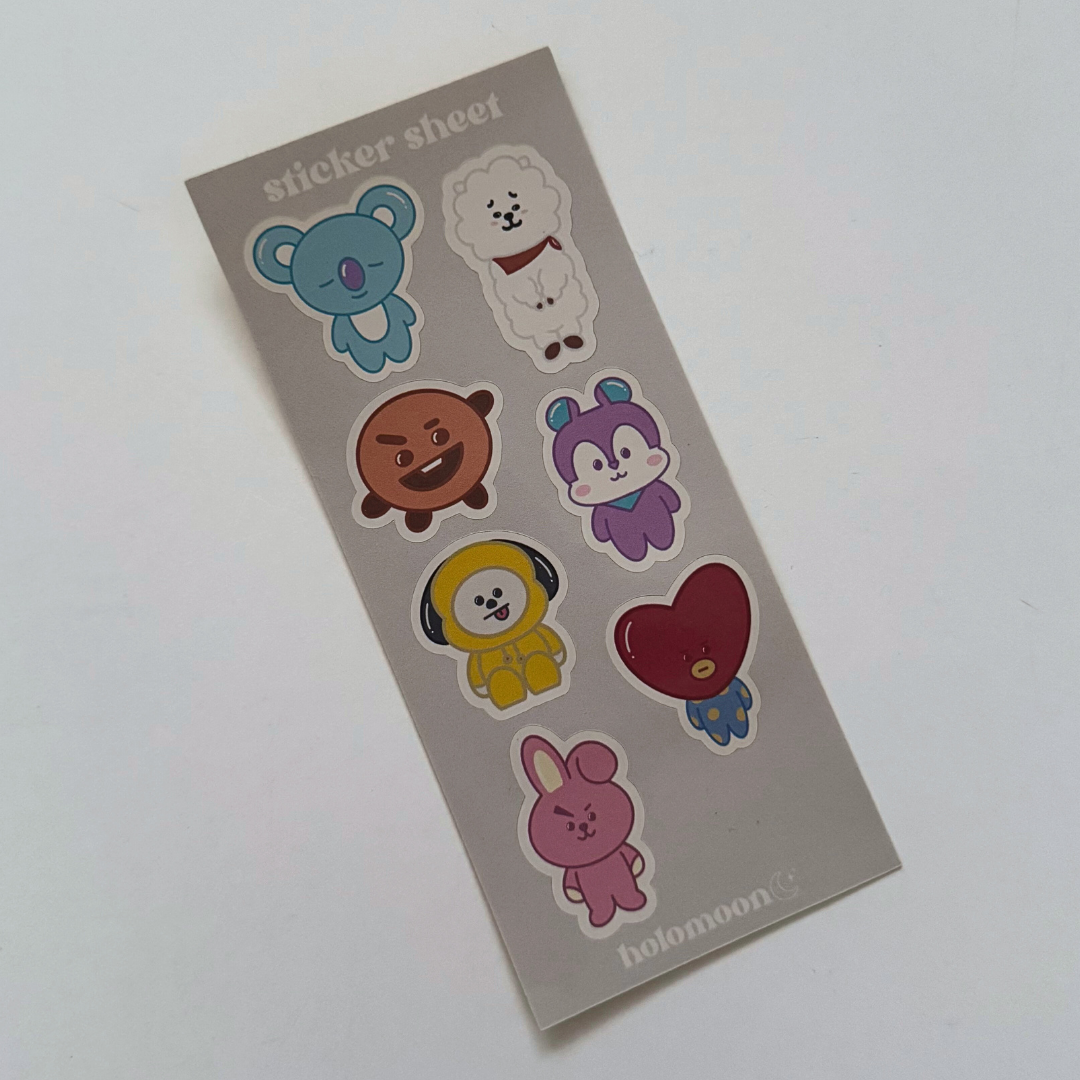 BT21 Polco Deco Sticker Sheet