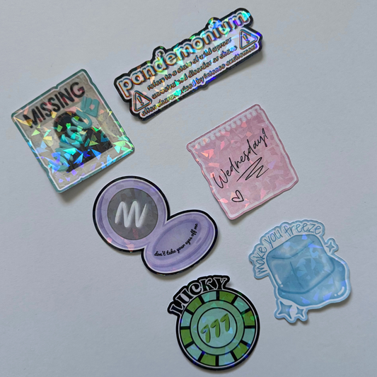 P1Harmony Unique Holographic Mini Sticker Set