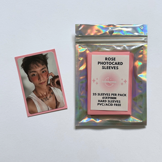 Pochettes pour cartes photo Rose (paquet de 25)