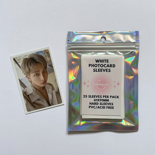 White Photocard Sleeves (25 pack)