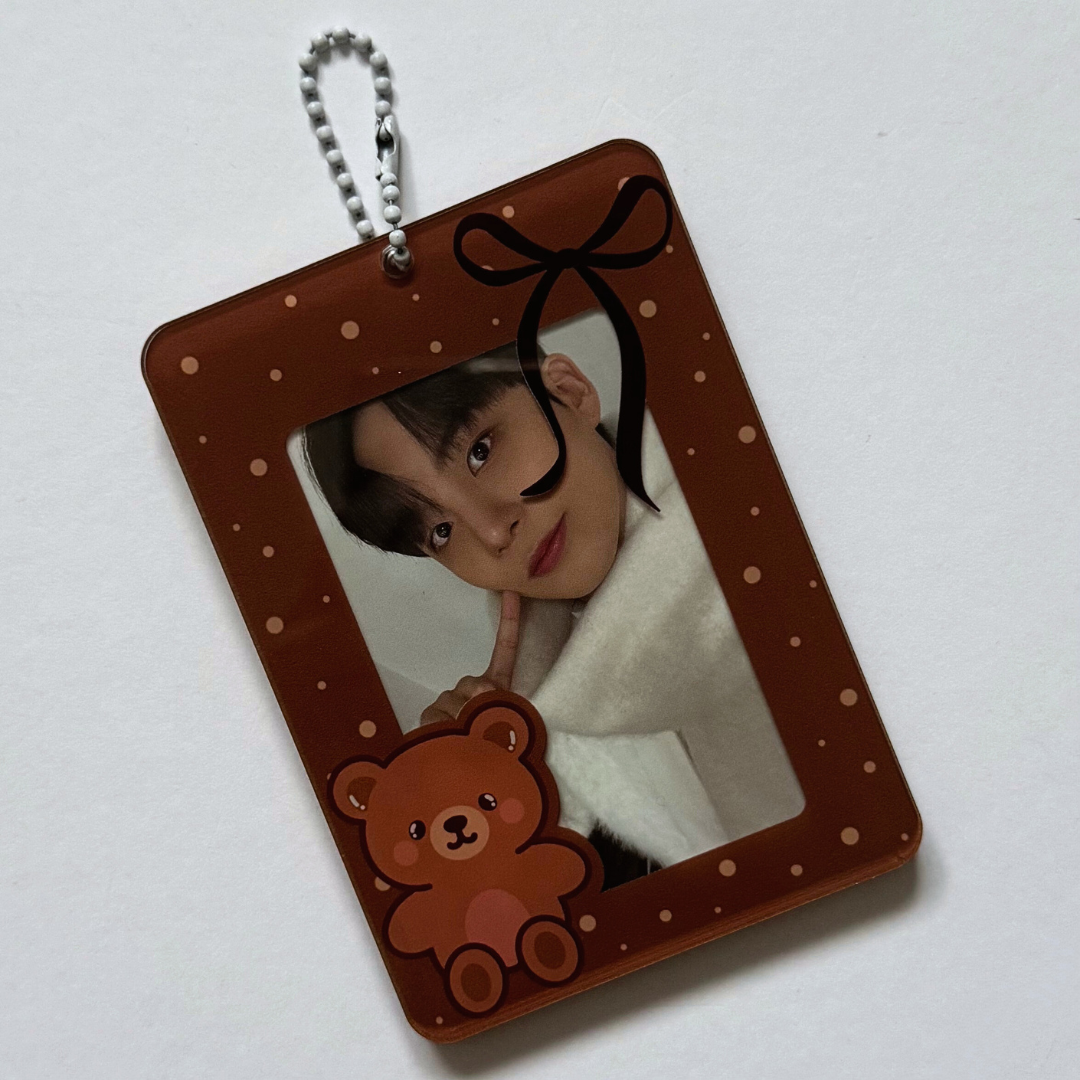 Teddy Bear Polka Dot Photocard Holder