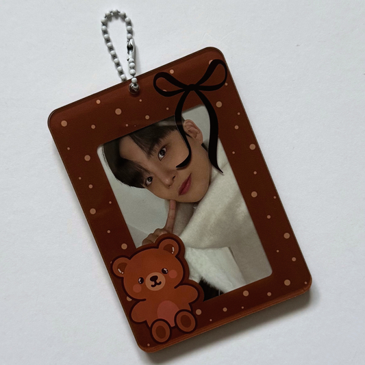 Teddy Bear Polka Dot Photocard Holder