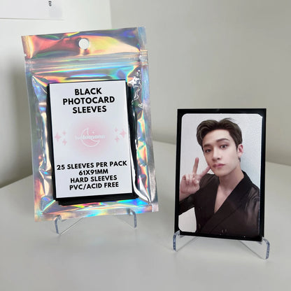 Black Photocard Sleeves (25 pack)