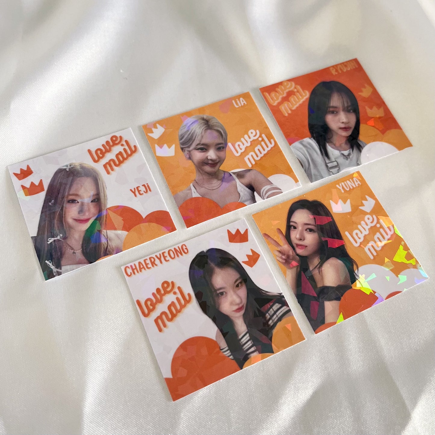 ITZY Love Mail Stickers - Holographic (10 pack)