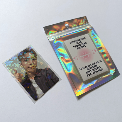 Holographic Star Photocard Sleeves (25 pack)