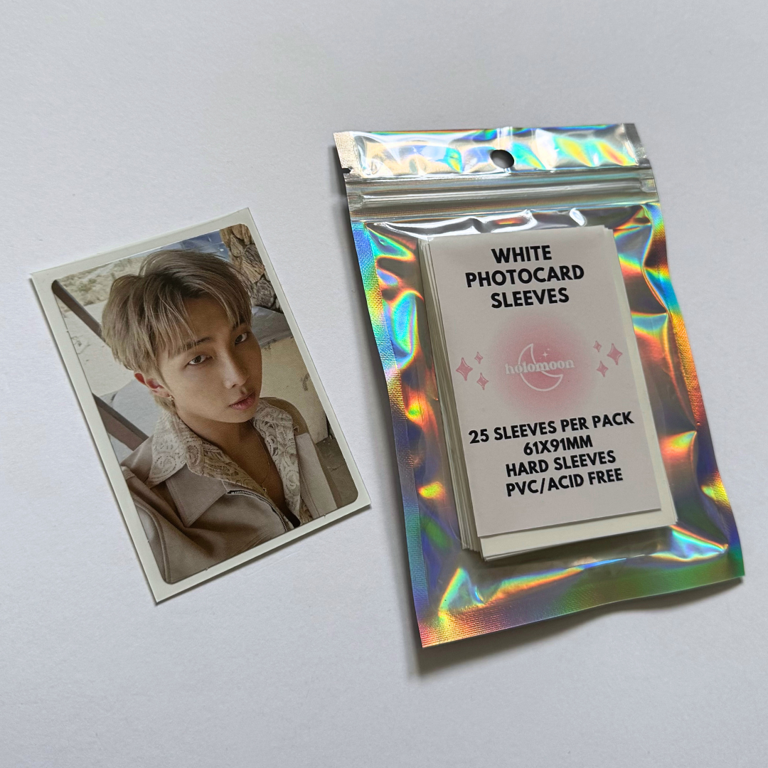 Pochettes blanches pour cartes photo (paquet de 25)