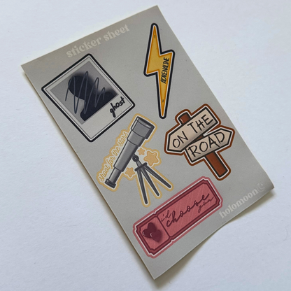 Ateez Golden Hour Part 4 Polco Deco Sticker Sheet