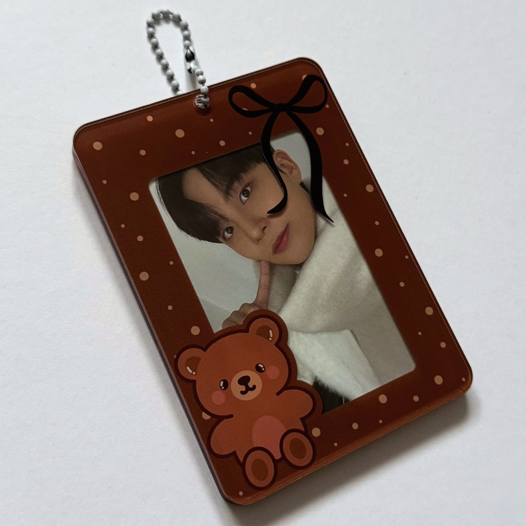 Teddy Bear Polka Dot Photocard Holder
