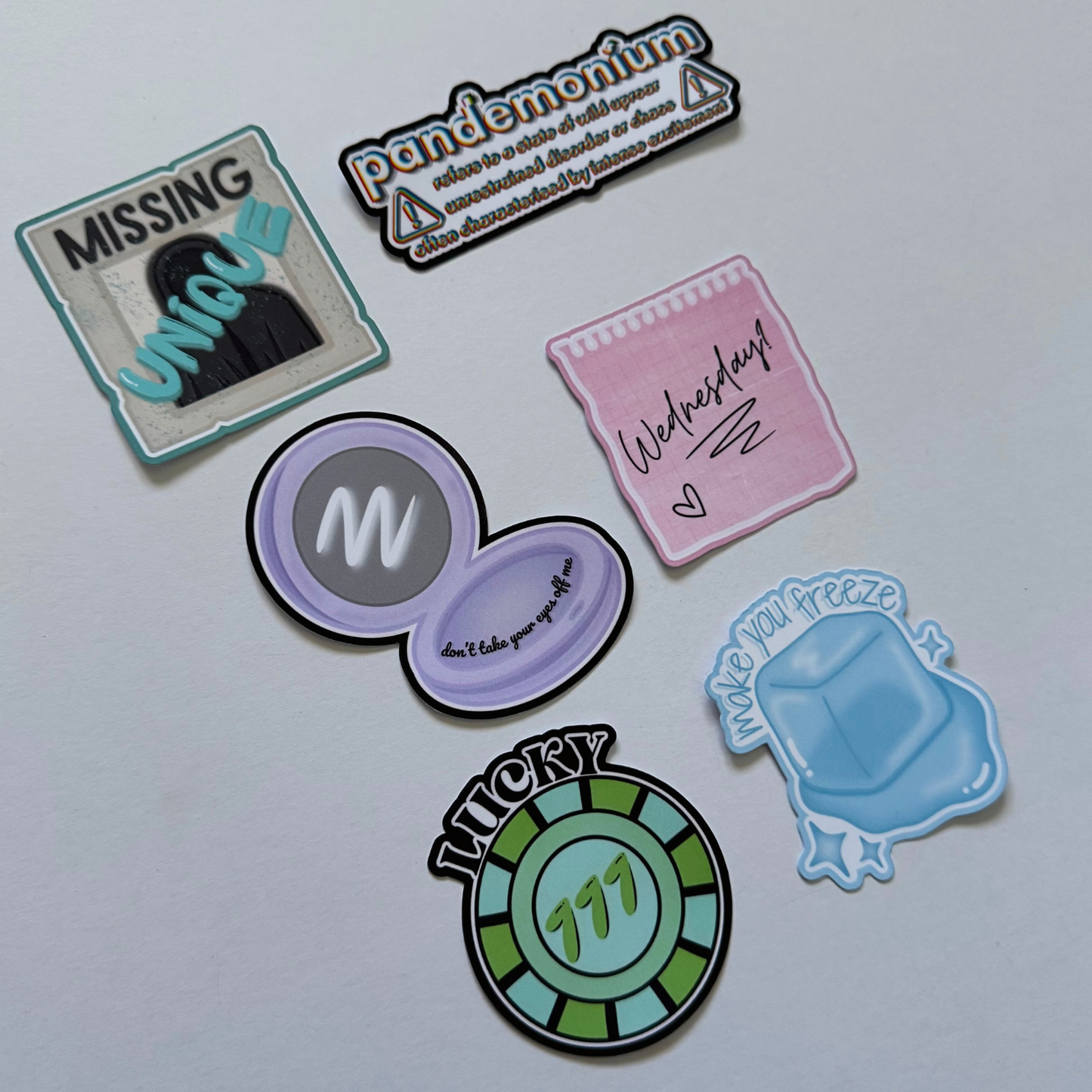 P1Harmony Unique Glossy Mini Sticker Set