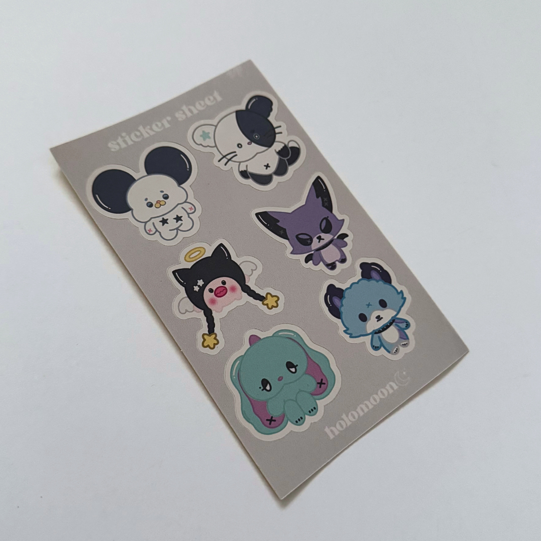 Xdinary Monsters Polco Deco Sticker Sheet