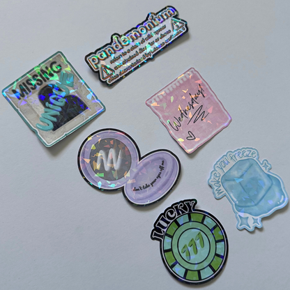 P1Harmony Unique Holographic Mini Sticker Set