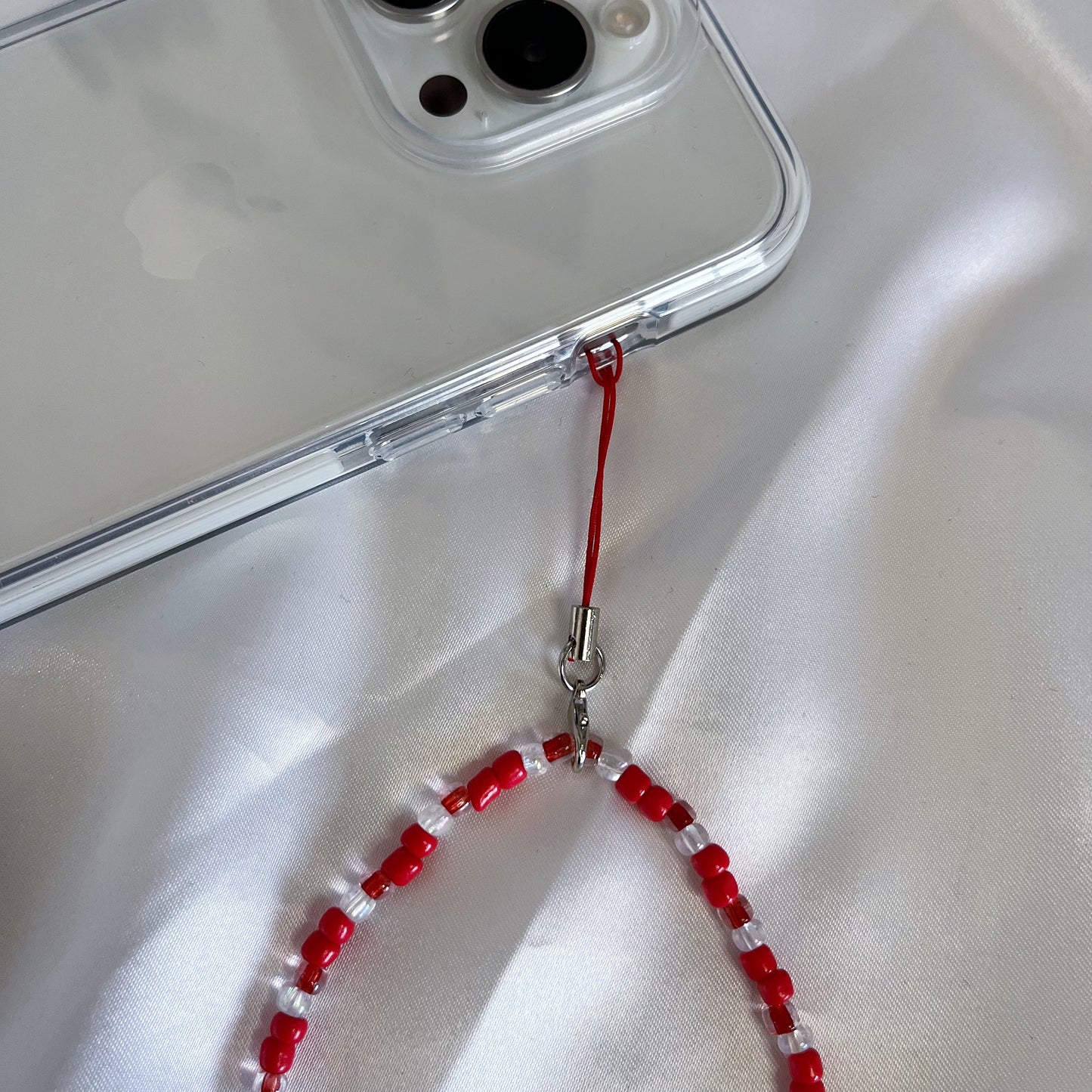 Custom Beaded Charm - Red