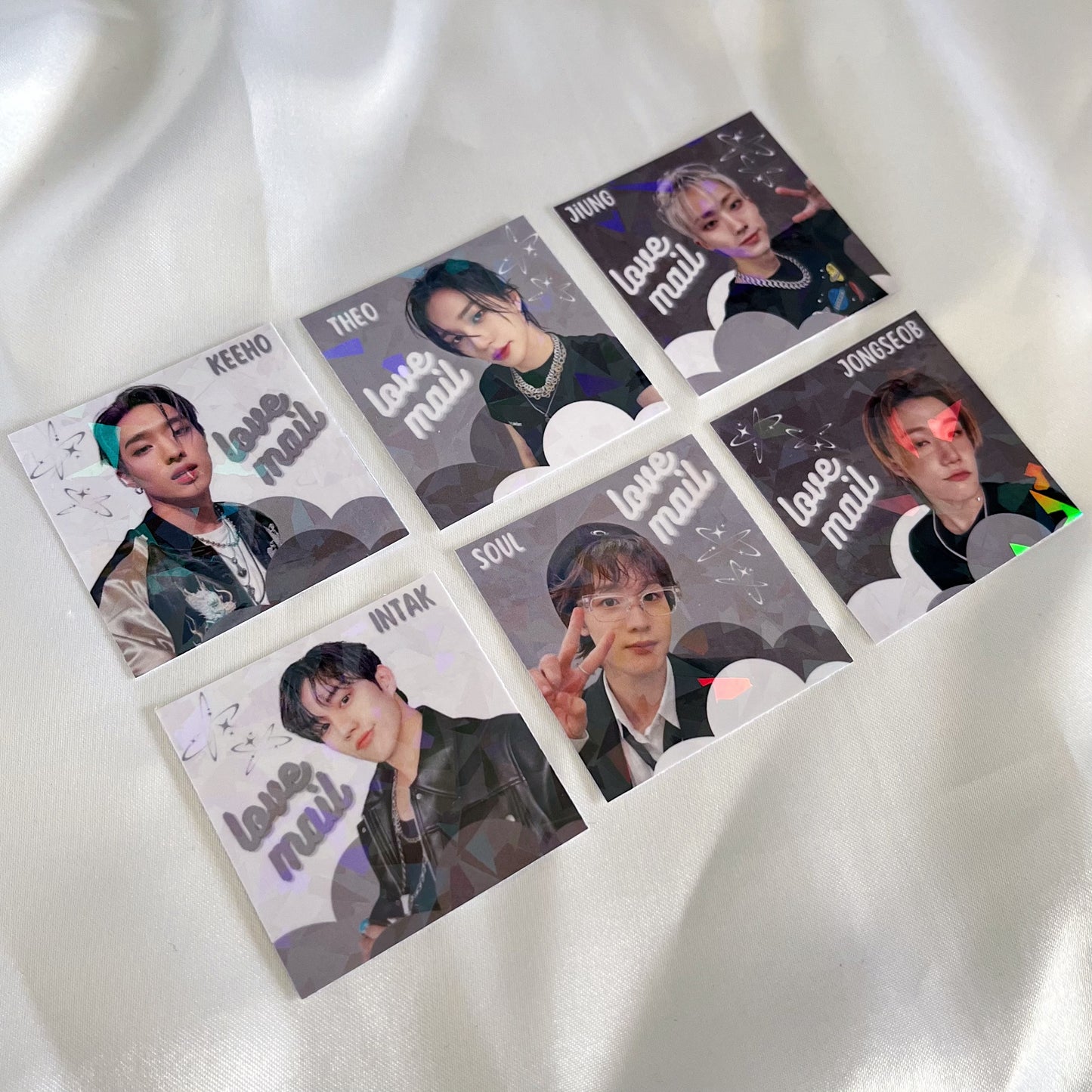 P1Harmony Love Mail Stickers - Holographic (10 pack)