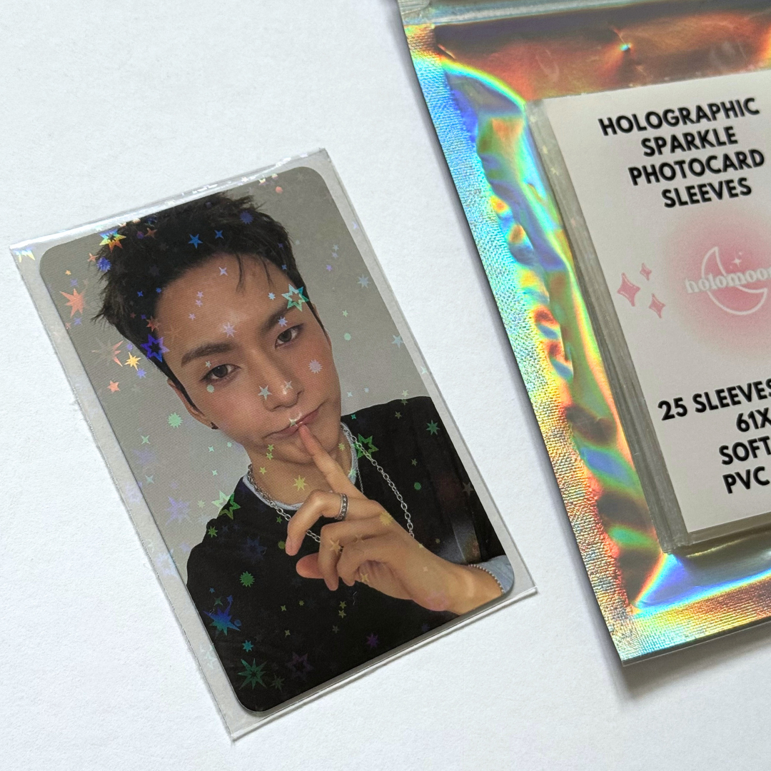 Fundas holográficas para tarjetas fotográficas brillantes (paquete de 25)