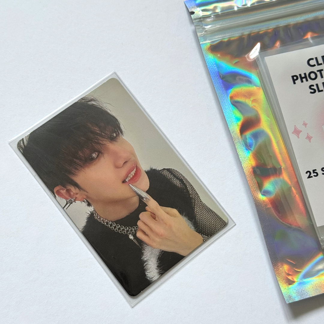 Pochettes transparentes pour cartes photo (paquet de 25)