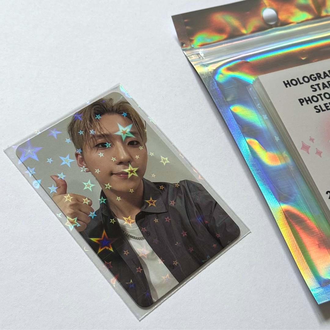 Holographic Star Photocard Sleeves (25 pack)