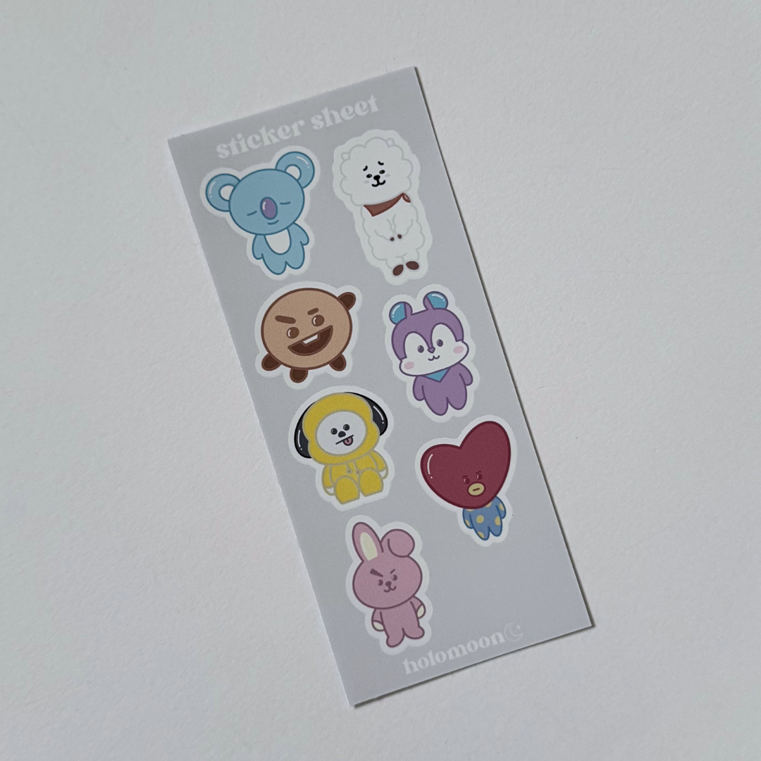 BT21 Sticker Sheet