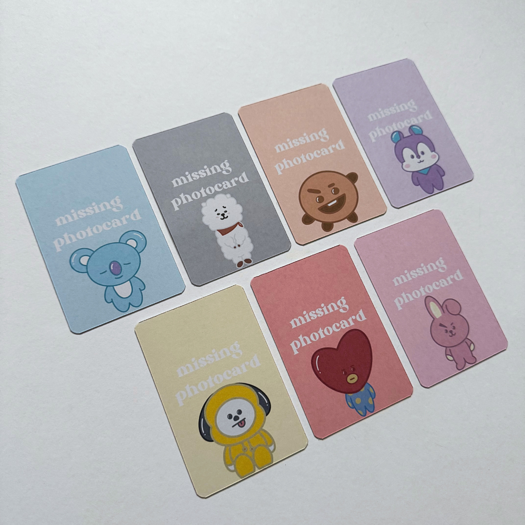 BT21 Missing Photocard Binder Fillers (10 Pack)
