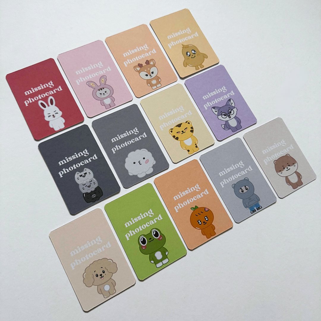 Miniteen Missing Photocard Binder Fillers (10 Pack)