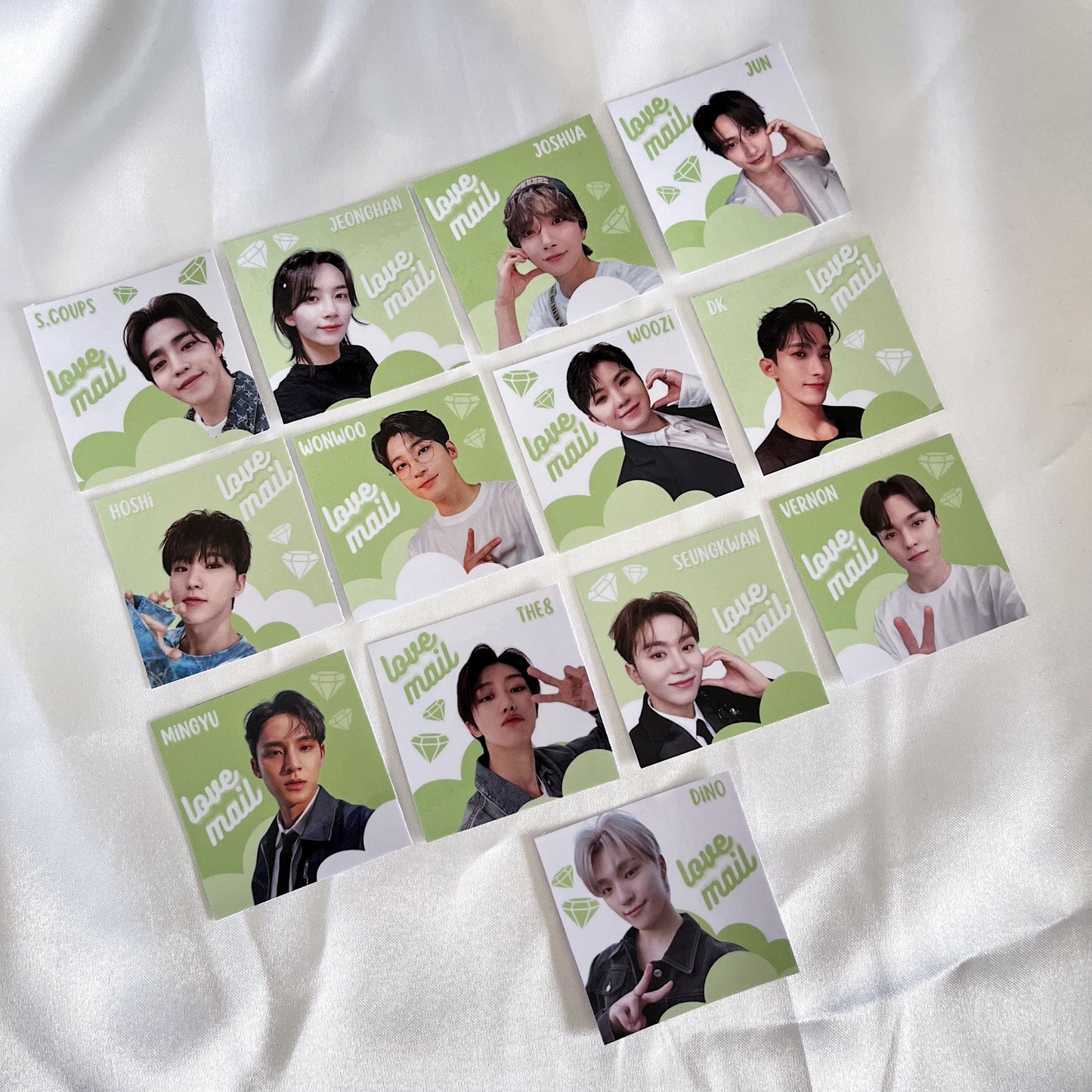 Seventeen Love Mail Stickers - Glossy (15 pack)