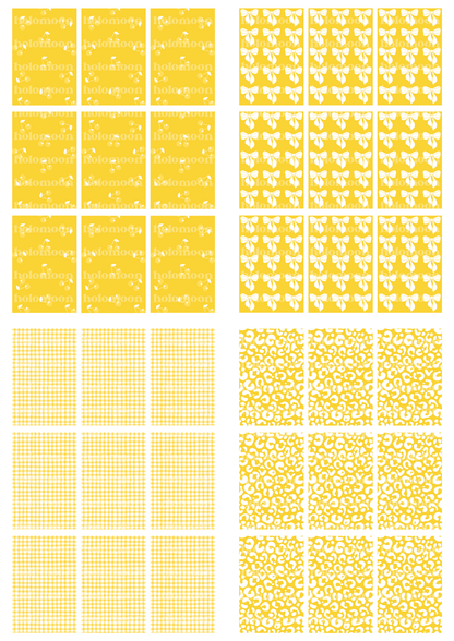 Yellow Binder Fillers Digital Download