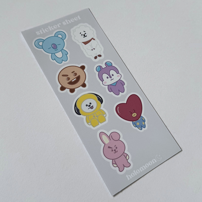 BT21 Sticker Sheet