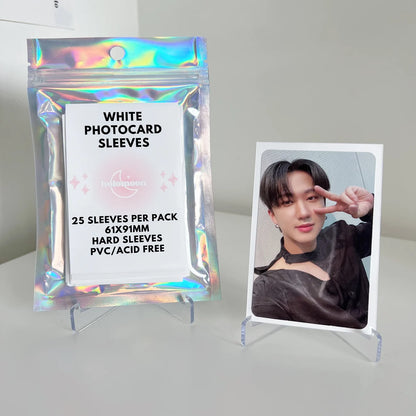 White Photocard Sleeves (25 pack)