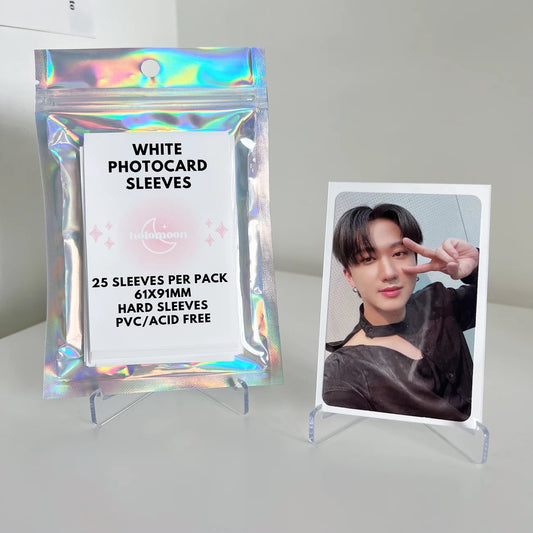 White Photocard Sleeves (25 pack)