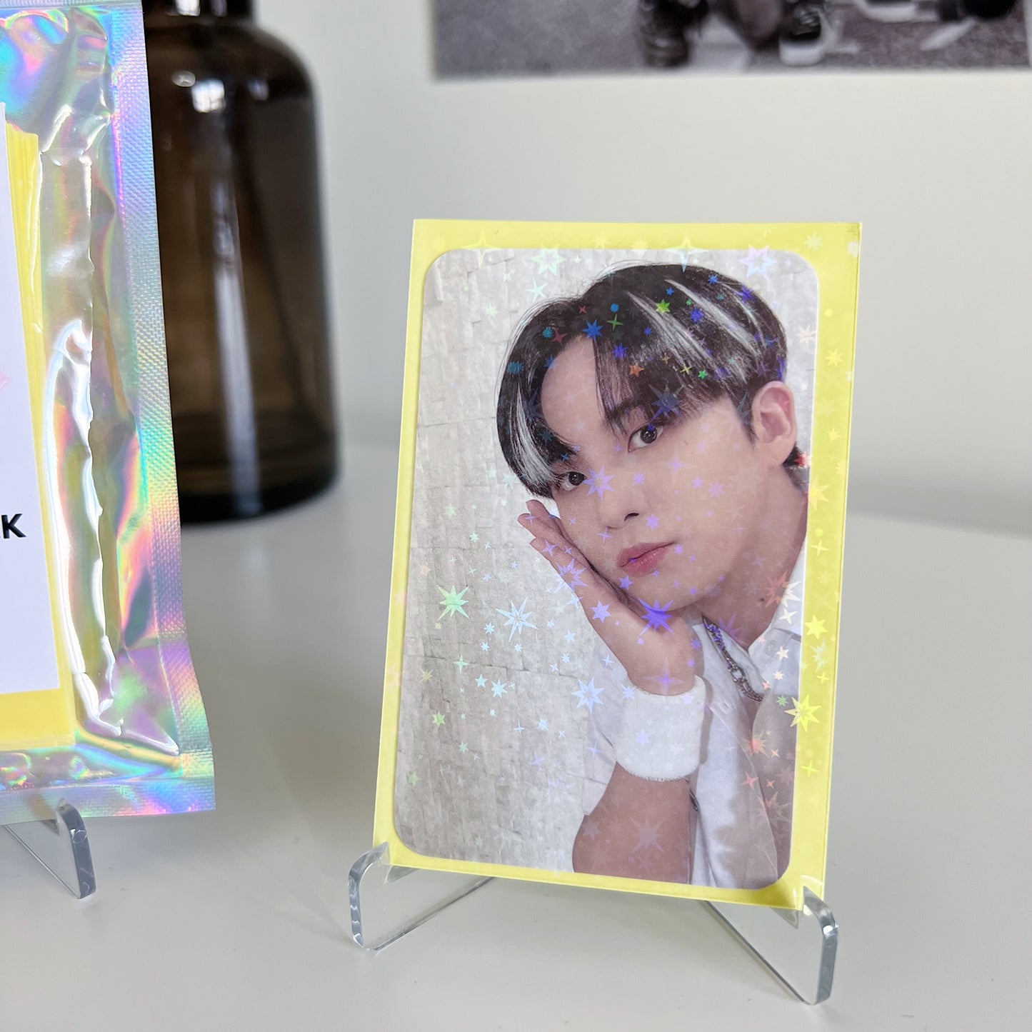 Holographic Star Sunflower Photocard Sleeves (25 Pack)