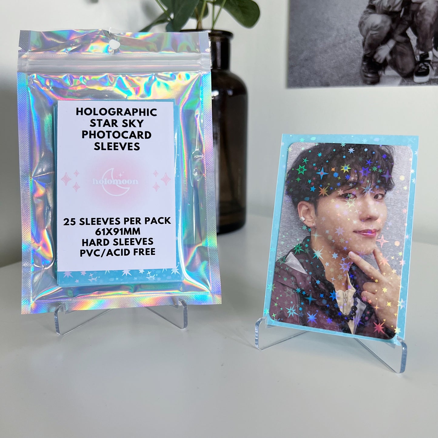 Holographic Star Sky Photocard Sleeves (25 Pack)