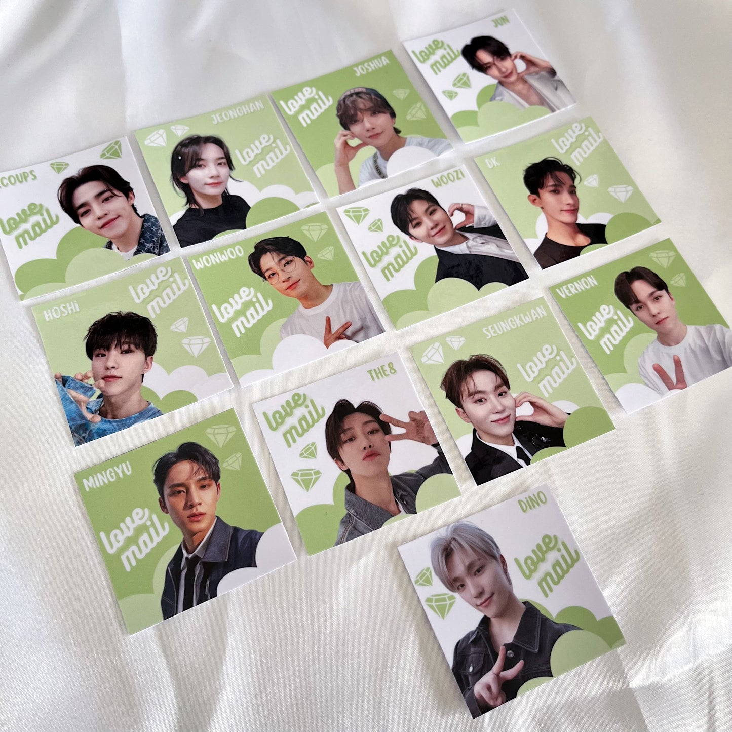 Seventeen Love Mail Stickers - Glossy (15 pack)