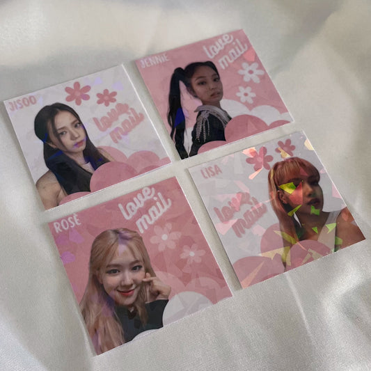 BLACKPINK Love Mail Stickers - Holographic (10 pack)