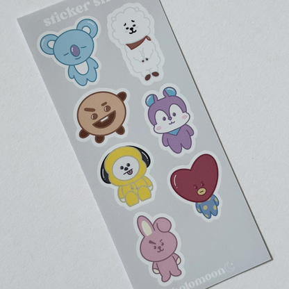 BT21 Sticker Sheet
