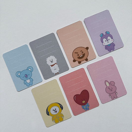 BT21 Writable Binder Fillers (10 Pack)