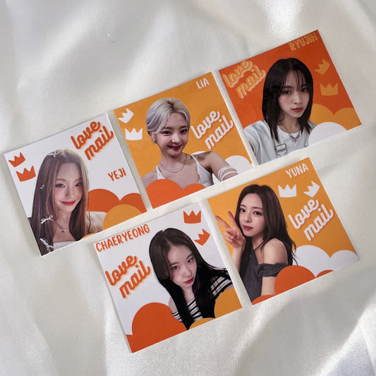 ITZY Love Mail Stickers - Glossy (10 pack)