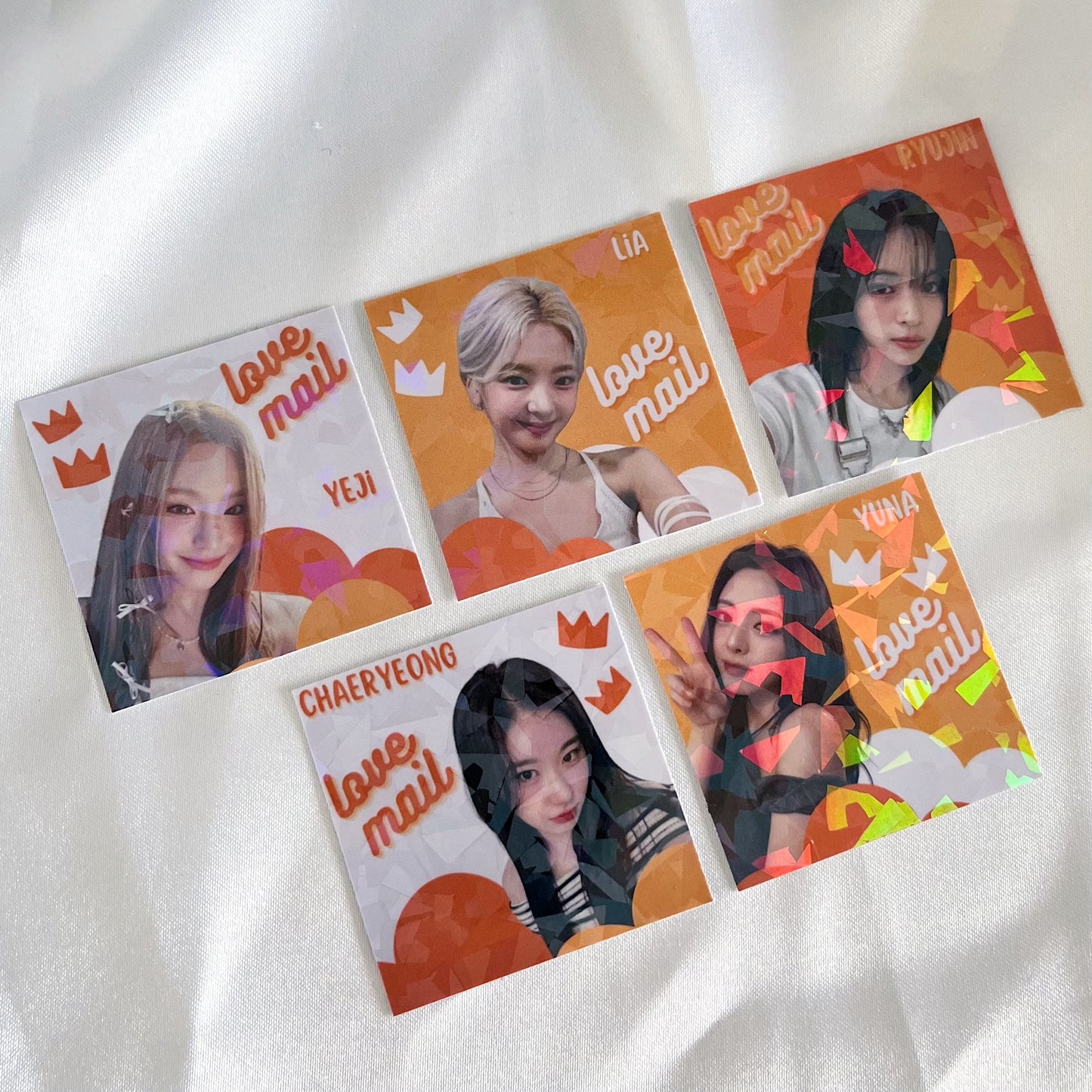 ITZY Love Mail Stickers - Holographic (10 pack)