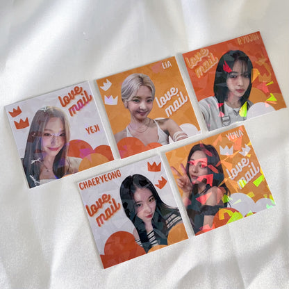 ITZY Love Mail Stickers - Holographic (10 pack)