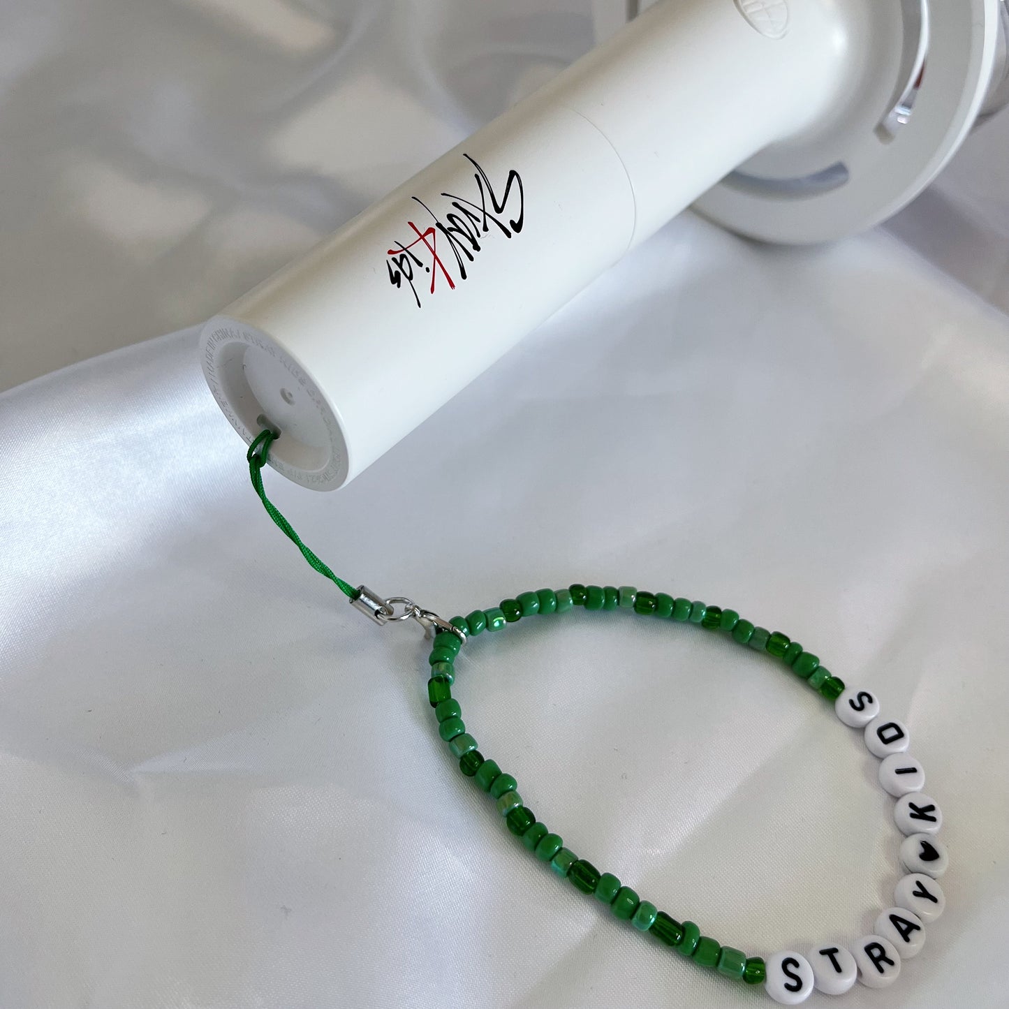 Custom Beaded Charm - Dark Green