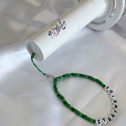 Custom Beaded Charm - Dark Green